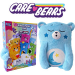 Happy Nappers: Care Bears 26" Pillow Pocket Pal - Bedtime Bear - Plush Character Pillow Case, Animal Cover w/Weighted Paws, Soft Huggable Companion, Kids