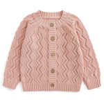 Curipeer Baby Girls Knitted Cardigan Infant Hollow Thin Outerwear Sweaters for Autumn and Spring 3T