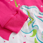 Little bety Girls Unicorn Long Sleeve Pajamas Snug Fit Toddler Girls Cotton Pjs Long Shirts Clothes 2T Rose