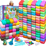 ESSENSON Air Dry Clay 125 Colors, Modeling Clay for Kids, DIY Molding Magic Clay, Gift for Kids