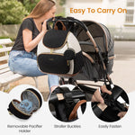 LOVEVOOK Small Diaper Bag Backpack, Waterproof Diaper Bags for Baby Girl Boy with Changing Pad, Stylish Baby Diaper Bag, Travel Diaper Bag for Mom Dad with Stroller Buckles,14 Inch