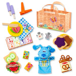 Melissa & Doug Blue’s Clues & You! Share with Blue Picnic Play Set with Hand Puppet - FSC Certified