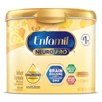 Enfamil NeuroPro infant formula container on a white background