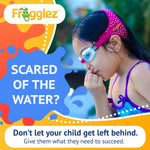 Frogglez Pain-Free Swim Goggles for Kids Under 10 (Ages 3-10), No Hair Pulling, Recommended by Olympic Swimmers