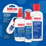 Band-Aid Brand Antiseptic Cleansing Liquid, First Aid Antiseptic Wash Relieves Pain & Kills Germs, with Benzalkonium Cl Wound Antiseptic & Lidocaine HCl Topical Analgesic, 6 fl. oz