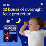Huggies Size 3 Overnites Baby Diapers: Overnight Diapers, Size 3 (16-28 lbs), 132 Ct (2 Packs of 66), Packaging May Vary