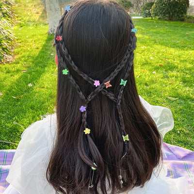 SuPoo 80 Pcs Butterfly and Floral Hair Accessories: Mini Clips, Tiny Colorful Claws for Girls, Babies, Toddlers, Y2K Style