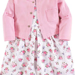 Luvable Friends baby-girls Dress and Cardigan