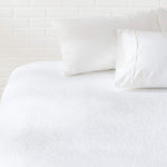 Amazon Basics Waterproof 18 inch Mattress Protector King Size, Breathable, Machine Washable, White