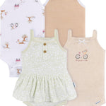 Gerber Baby Girls Multi-Pack Sleeveless Onesies Bodysuit