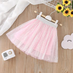 Skirts for Newborn Baby Soft Prints Tulle Dress Skirt Casual Beach Sundress Outfits (Pink, 18-24 Months)