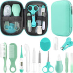 Baby Grooming Kit, Infant Safety Care Set with Hair Brush Comb Nail Clipper Nasal Aspirator,Baby Essentials Kit for Newborn Girls Boys (Pink Baby Grooming kit)