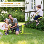 Teeter Totter Seesaw for Kids Outdoor for Ages 4-8 Toddler Seesaw Sit and Spin Teeter Totter Outside Outdoor Toys Swiveling 360 Degrees Rotating for Children Age 3 4 5 6 7 8 (Light Green)