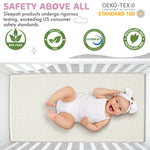2” Crib Mattress Topper Memory Foam - Waterproof Breathable Soft Washable Cover 52” x28” x 2” Fits Standard Size Cribs & Toddler Beds by Sleepah