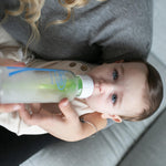 Dr. Brown's Anti-Colic Options+ Narrow Glass Baby Bottles with Silicone Sleeves, Blue, Glow, Mint, BPA-Free, 8 oz/250 mL, 0m+, 3-Pack