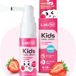 LAB52 Kids Oral Spray, Toothpaste Helper Fluoride Free, Xylitol Strawberry