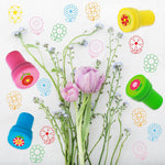 Fancy Land Flower Stamps Self Inking Spring Stampers for Kids Party Supplies Easter Basket Fillers School Classroom Students Reward Favors 12Pcs