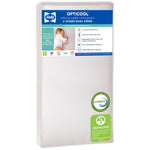 Sealy Baby OptiCool Breathable Crib Mattress, GREENGUARD GOLD Certified, Made in USA, Toddler Bed Fit, 2 Stage Cooling Memory Foam, Non Toxic, Airy Cotton Cover, Safety & Quality Tested, 52x28"