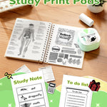 Mini Sticker Printer, D20 Portable Bluetooth Inkless Thermal Sticker Maker Machine with 3 Rolls Paper, Pocket Print Pods Label Maker for iphone, Impresora Portátil for Study Note, DIY, Kids Gift