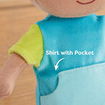 HABA Snug Up Gabriel - 10" Soft Doll, Machine Washable Baby Boy Doll - Perfect Snuggly First Soft Toddler Plush Figure for 6 Months and Up