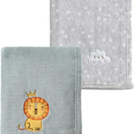 CREVENT 30''X40'' Cute Cozy Fluffy Warm Baby Blanket for Boys Infants Toddlers' Bedding Crib Cot Stroller, Baby Shower Birthday Newborn's Gift - Grey Cloud