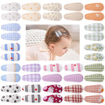 40 PCS Cute Toddler Snap Hair Clips with Flower Patterns - 1.5" Mini Hair Barrettes and Accessories for Baby Girls, Infants, Toddlers