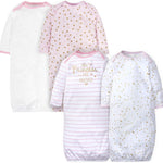 Gerber Baby Boy and Girls 4-Pack Sleeper Gown