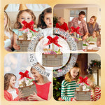 Baskets for Gifts Empty Set of 4, Bamboo Woven Gift Basket with Wrap Bags, Pull Bows, Raffia, Greeting Cards – Round Basket for Birthday, Shower, Housewarming