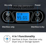 Baby Brezza Baby Bottle Sterilizer and Dryer Machine – Electric Steam Sterilization - Universal Fit - Pacifiers, Glass, Plastic, and Newborn Feeding Bottles, Charcoal