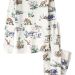 little planet by carter's Boy 2-piece Pajamas made with Organic Cotton, Dino, 7