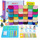 Air Dry Clay 66 Colors, Modeling Clay for Kids, DIY Model Magic Clay, Molding Clay Kit with Sculpting Tools, Non-Sticky Soft and Super Light, Arts and Crafts Gift for Boys Girls Kids.