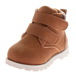 French Toast FT Casual Boots Ankle High Workboot - Trekking Walking Climbing Hiking Boot for Kids - Tan (Size 5 Toddler)