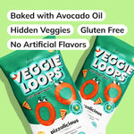 Little Spoon Pizzalicious Veggie Loops, Chickpea and Spinach Snack, Baked Not Fried, Avocado Oil, Hidden Veggies, Tastier Snacks for Kids, 3g Protein, Gluten-Free, 4 Pack