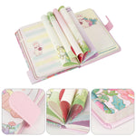 Zeph Hosea Cute Cartoon PU Leather Notebook Kawaii Journal Notebook Japanese Sketchbook Diary Notepad Travel Notebook (Pink)