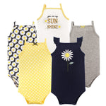 Hudson Baby Unisex Baby Cotton Sleeveless Bodysuits Bodysuit, Daisy, 9-12 Months US