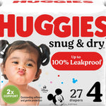Huggies Size 3 Diapers, Snug & Dry Baby Diapers, Size 3 (16-28 lbs), 34 Count, Packaging May Vary
