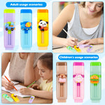 24 Pcs 2-in-1 Cute Retractable Eraser with Pencil Sharpener, Cute Kawaii School Supplies for Kids, Fun Cartoon Design for Classroom, Party Favors and Back to School Gifts