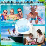 Relaxweex 2 Pcs Silicone Nose Clip for Swimming, Kids, Blue
