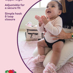 Fruit of the Loom Cozy Thermal Wrap Booties with Non-Slip Grips for Baby & Toddler Girls, Boys, Unisex - Pink Sherpa (12-18 Months)