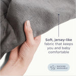 Ergobaby Embrace Baby Carrier Newborn to Toddler - Lightweight Ergonomic Baby Carriers - Cozy Essentials (7-25 Pounds), Ponte Knit, Sage Meadows