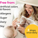 BioGaia Protectis Baby Probiotic Drops | Colic & Gas Relief + Vitamin D | Safe for Newborns | Ease Crying, Fussing, Colic, Gas, Spit-ups & Constipation | No Dairy, Soy & Gluten | 50 Day Supply | 10mL