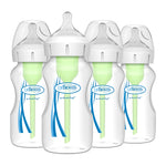 Dr. Brown's Baby Bottle Sterilizer, Dryer & Anti-Colic Options+ Wide-Neck Bottles, Level 1 Slow Flow Nipple, 9 oz, 4 Count