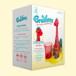 Brusheez Kids’ Electric Toothbrush Set - Safe & Effective for Ages 3+ - Parent Tested & Approved with Gentle Bristles, 2 Brush Heads, Rinse Cup, 2-Minute Timer, & Storage Base (Pepper the Dino)