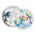 Melissa & Doug Stained Glass Made Easy Craft Kit: Dolphins - 180+ Stickers