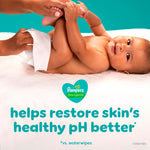 Pampers Baby Wipes, Free & Gentle, Hypoallergenic and Unscented Wipe, 100% Plant Based, Plastic-Free for Babies, 312 Total (4 Flip-Top Packs)
