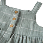 little planet by carter's baby-girls Baby & Toddler Girls' Organic Cotton Dress, Spring Moss Plaid, 6 Months