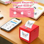 iHeartYard AI Voice-Powered Sticker Printer for Kids, Inkless|Wireless|Rechargeable Portable AI Mini Sticker Maker Machine for DIY Arts and Crafts, 3 4 5 6 7 8 9 10 11 12 Year Old Kid Birthday