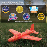 Airplane Toy Glider for All Ages - 2026 Valentines Day Gifts for Kids - Easy to Throw Soft Flying Plane for Indoor & Outdoor Play - Best Kids Valentine Gifts for Girls & Boys All Ages 3 4 5 6 7 8 9+