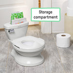 Summer Infant by Ingenuity My Size Potty Pro in White, Toddler Potty Training Toilet, Lifelike Flushing Sound, for Ages 18 Months+, Up to 50 Pounds