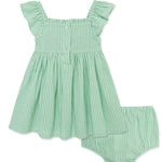 Little Me Clothes for Baby Girls' Garden Knit Dress Set with Panty, Floral, 12 Months